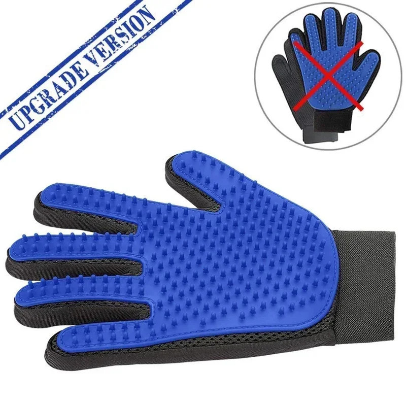 Silicone Pet Grooming Gloves Cats Hair Brush and Comb to Bathe Dogs Cleaning Removal for Dog Animal Use Supplies 250312