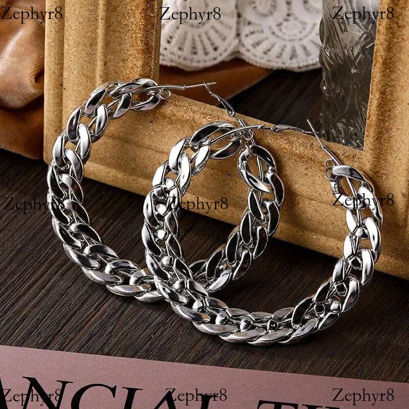 2025 New model Metal Punk Style Oversized Large Hoop Twisted Big Circle Round Loop Earrings for Women Exaggerate Party Jewelry Gifts