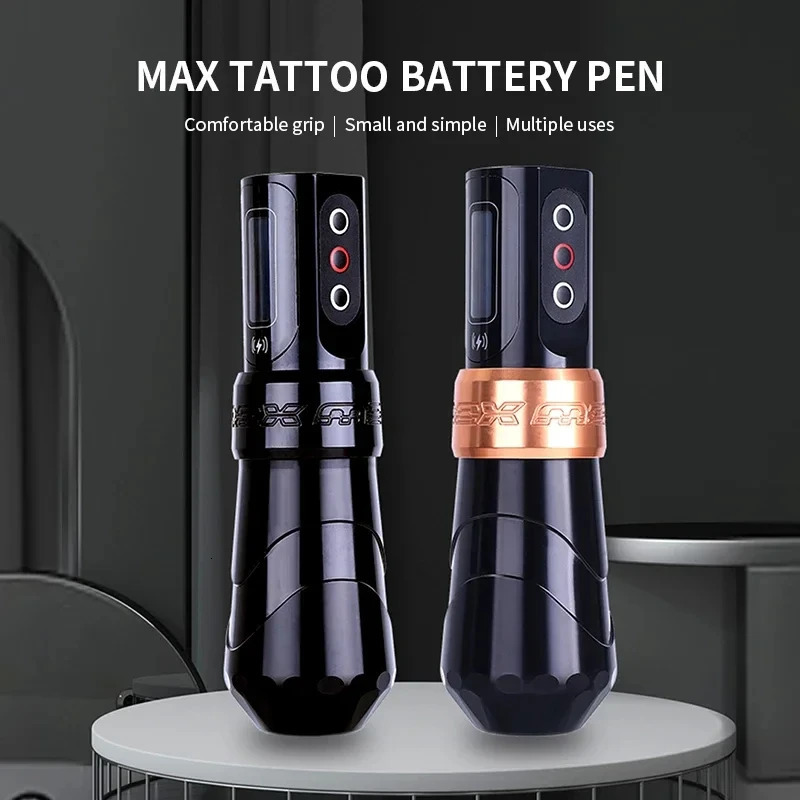 FLUK MAX Tattoo Machine Pen 2400mAh Battery 35mm40mm Stroke Coreless Motor Lithium For Artists 250304
