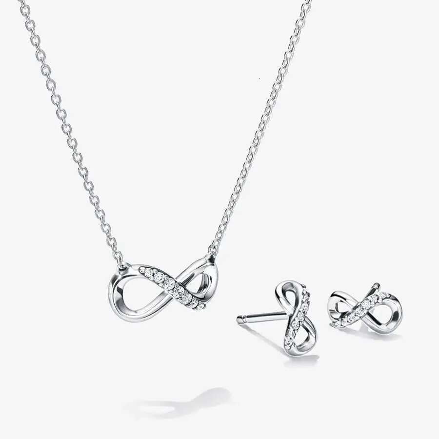 2025 New Valentine's Day New Heart Pendant Necklace And Earring Set Gift Symbolize Profound Love Exquisite Couple Jewelry Set