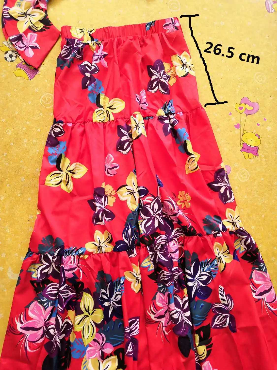Two Piece Dress Summer 2-piece womens floral bodysuit sexy cut top+maxi Dr long pleated bodysuit bohemian clothing womens set Y2503150X4U