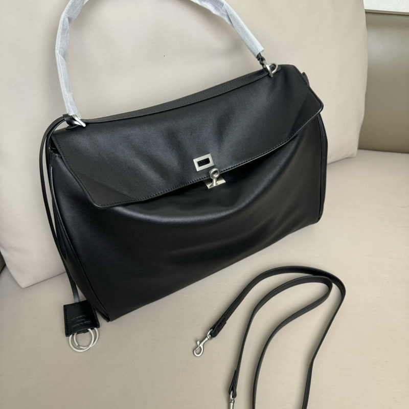 2024 New Genuine Leather Rodeobag Luxury Lock Underarm Single Shoulder Crossbody Casual Commuter Kelly Women's Bag