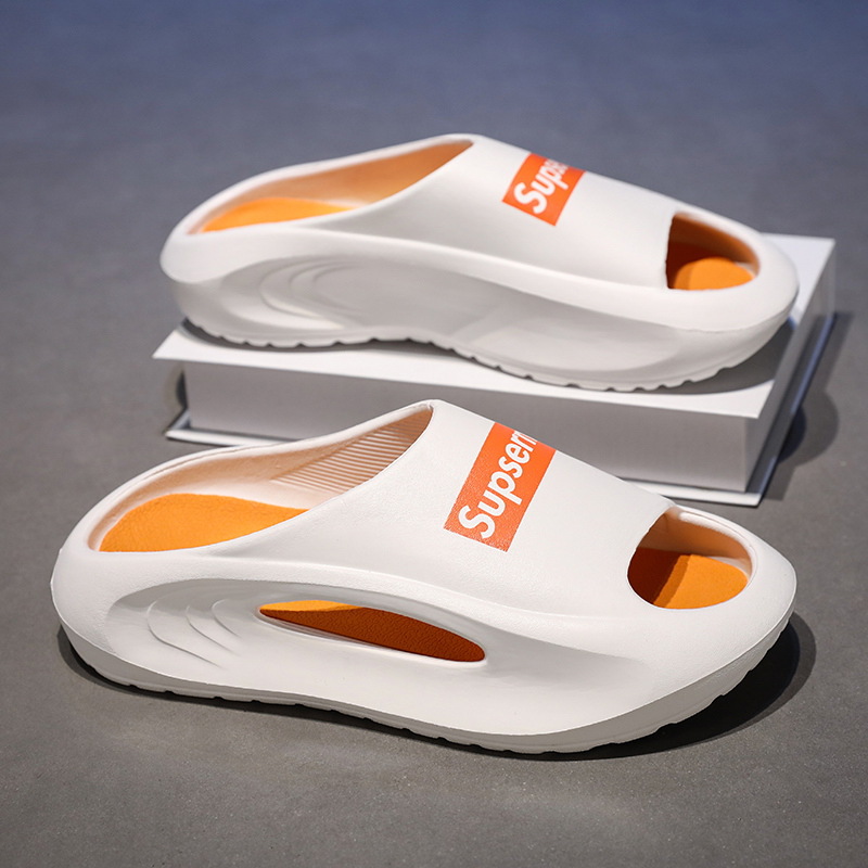 Trendy Men's Slide-On Sandals with Thick Sole - Perfect for Home, Bathroom, or Casual Outings 36-45