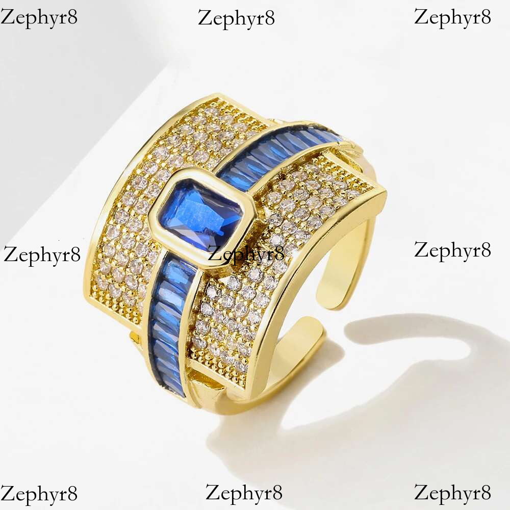 2025 New model Elegant Geometric Cubic Zircon Ring for Stylish Women Weddings Engagements Hip-hop and Punk Style Stunning Statement Jewelry