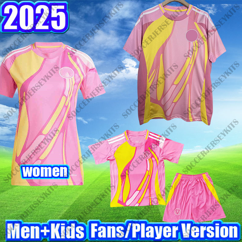 2025 Scotland football shirt 2025 Away pink 3XL 4XL Anniversary Euro 25 26 football shirts scotland fc 150TH kitd kit uniforms men kids sets uniform