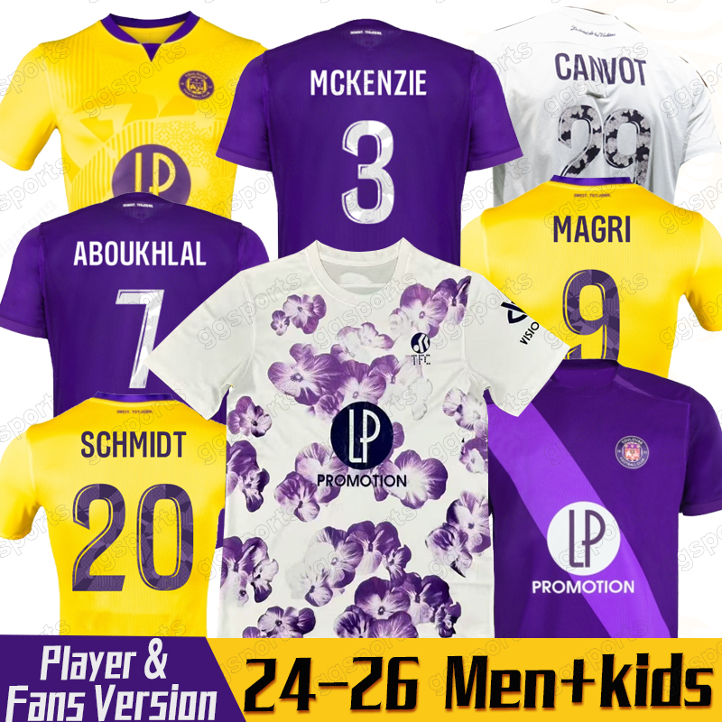 25/26 Toulouse soccer jerseys DONNUM DALGA Home Away 3rd maillot de foot 2024 2025 Men kit football shirt uniform CISSOKO ONAIWU CHAIBI ABOUK 3XL 4XL