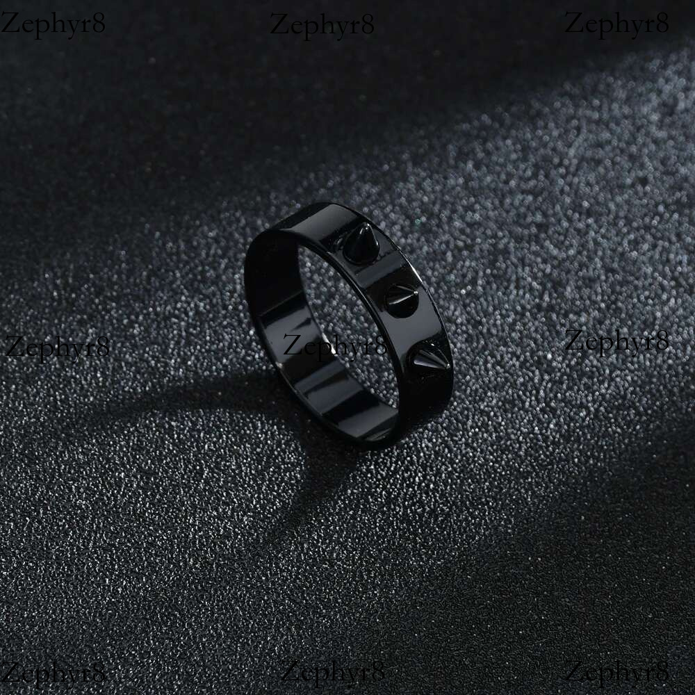2025 New model Gothic Stainless Steel Ring Punk Style Men's and Women's Thorn Jewelry Rock Hip Hop Student Rings