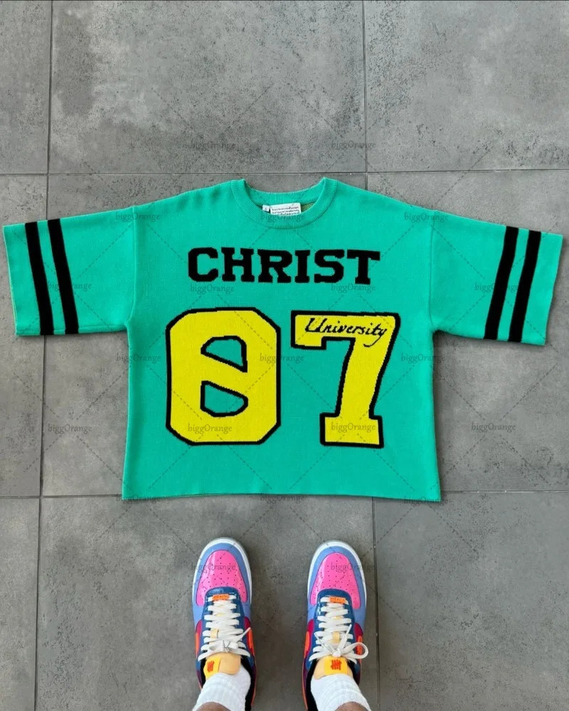 Summer American Retro Shortsleeved Y2K Harajuku Letter Printed Top Womens Street Personality Trend Casual Loose Tshirt 250311