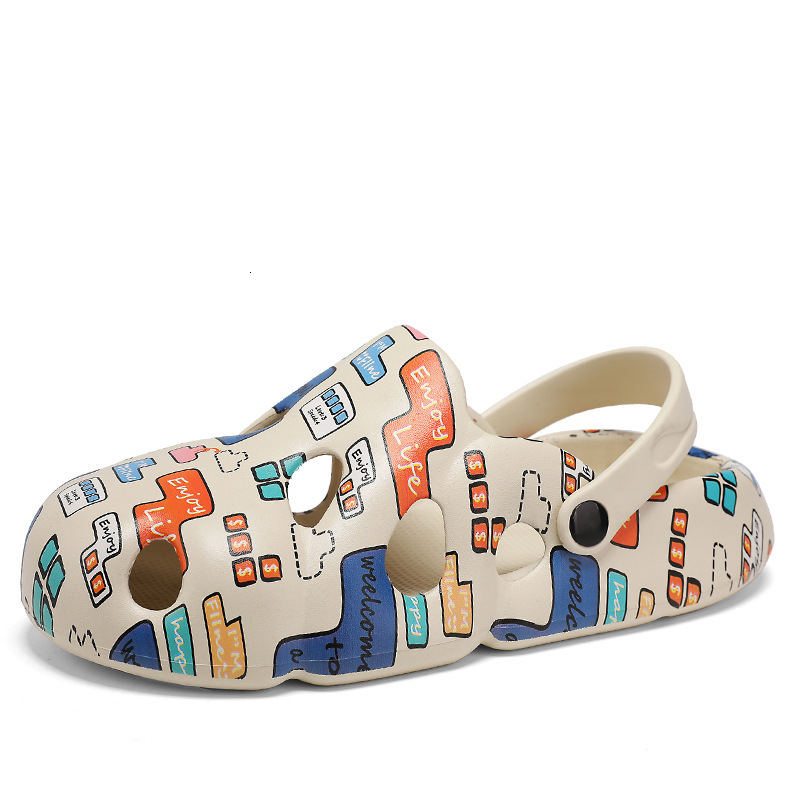 Couple's Hole Shoes 2025 New Designer Sandals Women's Sandals Men's Summer Outdoor Wear, Casual Dual-use Trendy Brand Slippers Sports A