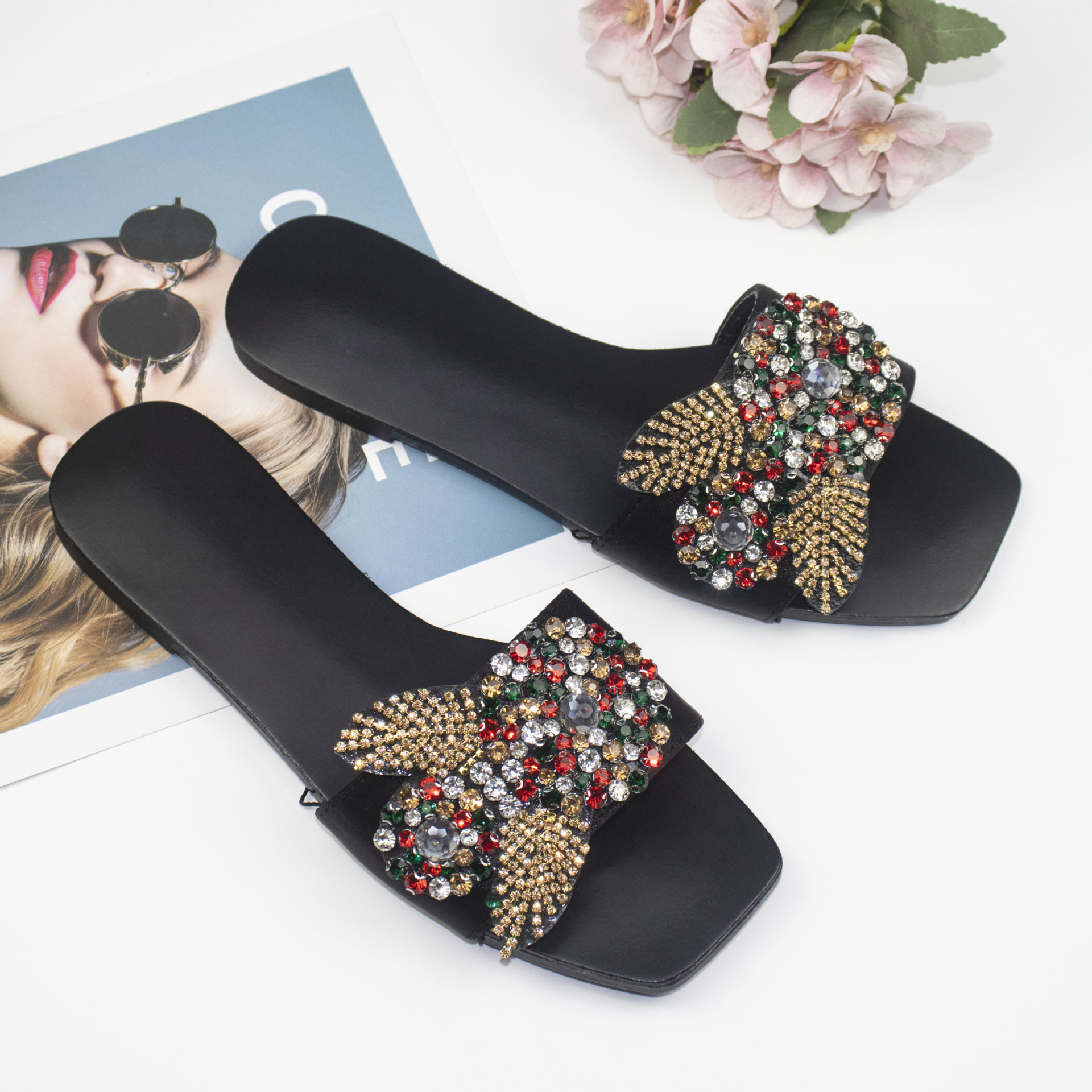 Women's Sandals 2025 New Designer Sandals Multi Functional Fashion Niche Fairy Style Bow Sandals Suitable For Outdoor Wear Women's Shoes Sli