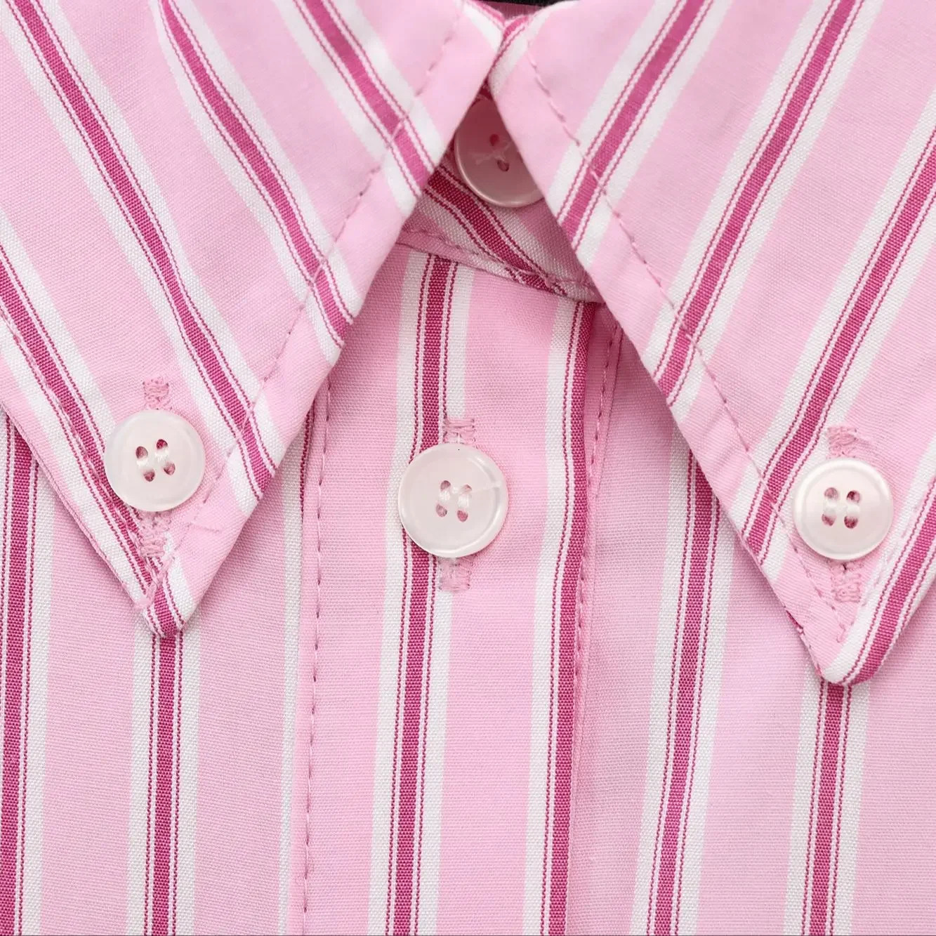 TRAFSHE Vintage Striped Womens Shirts Turndown Collar Loose Blouse Summer Elegant Blouses Clothing 2492161 250312