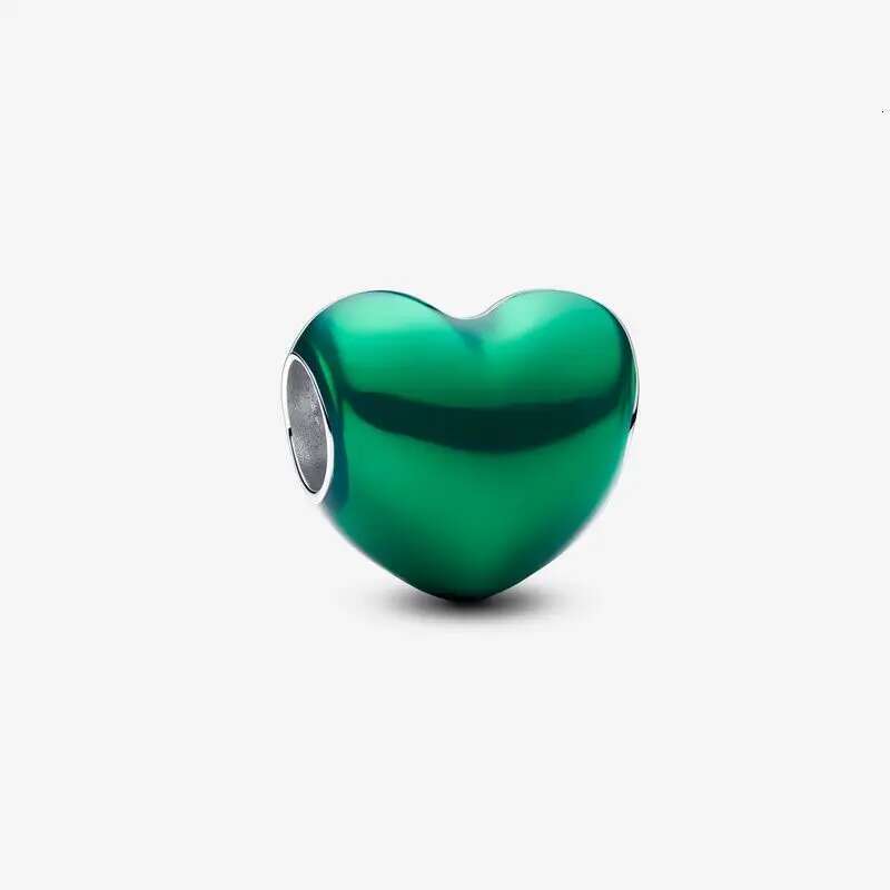 2025 Zircon Loose Bead Gift New Love Charms Heart Bead High Quality DIY Accessories Mother's Day Gift