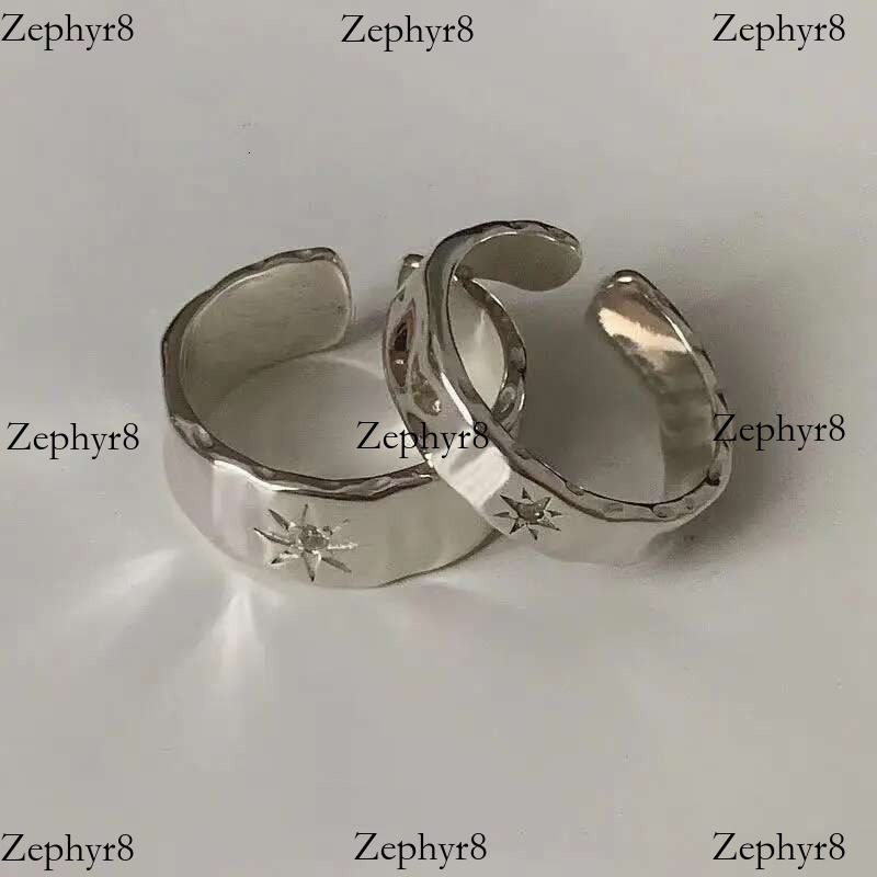 2025 New model Punk Opening Ring Women Couple Y2K Shiny Star Finger Rings Handmade Irregular Design Jewelry Hip Hop Party Accessories
