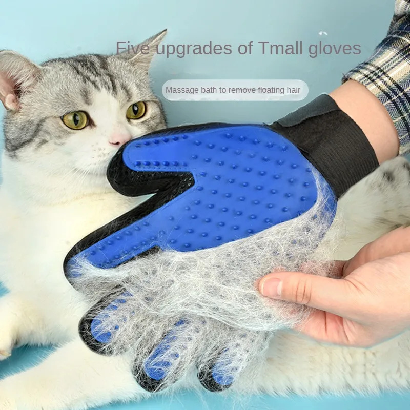 Silicone Pet Grooming Gloves Cats Hair Brush and Comb to Bathe Dogs Cleaning Removal for Dog Animal Use Supplies 250312
