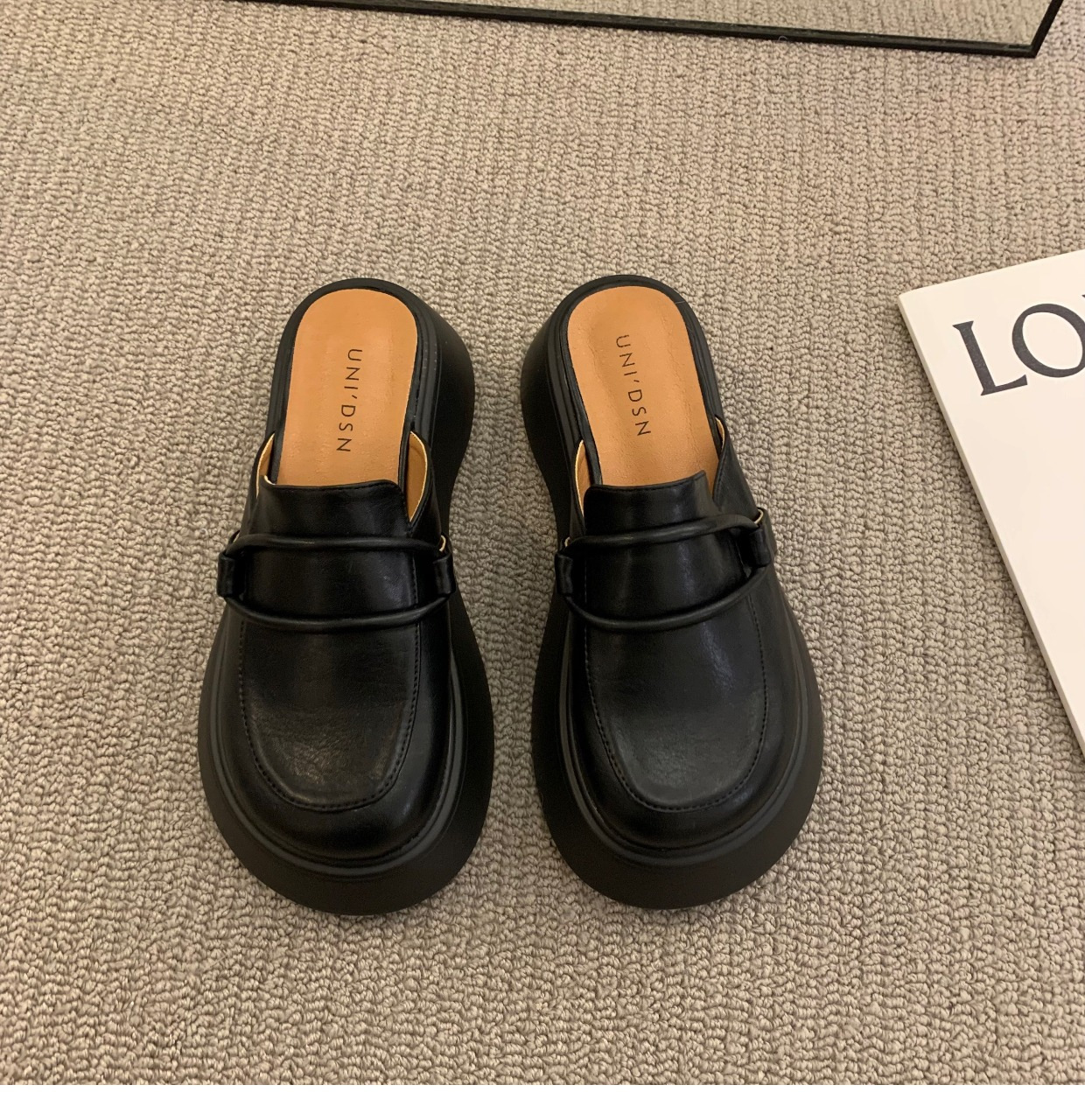 Free shipping sandals women slippers daily travel outdoor comfort casual shoes black beige thick sole