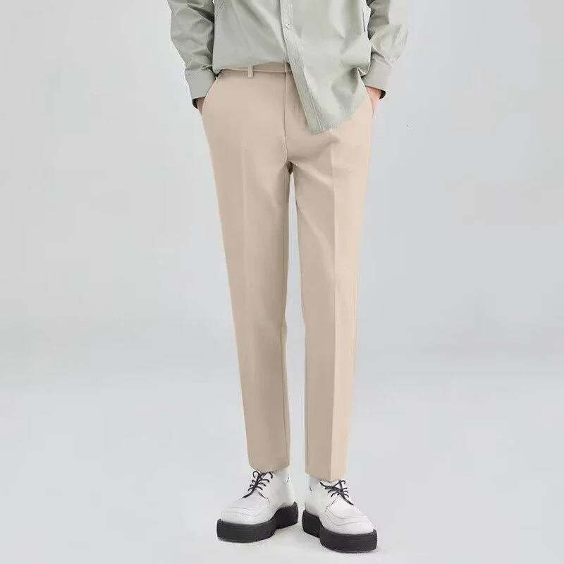 Mens Basic Edition Work Clothes Set Mens Dress Selling Ankle Length Cutting Trouser Fashion Street Clothing Jacket Pants 250314