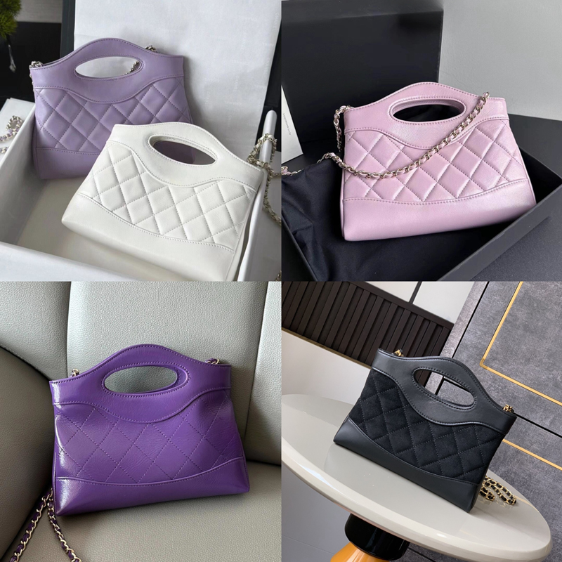 10A Quality Women's Cosmetic Bag Chain Shoulder Bag Nano Hand Bag Lingge Tote Bag Cowhide Crossbody Bag Commuter Tote Bag