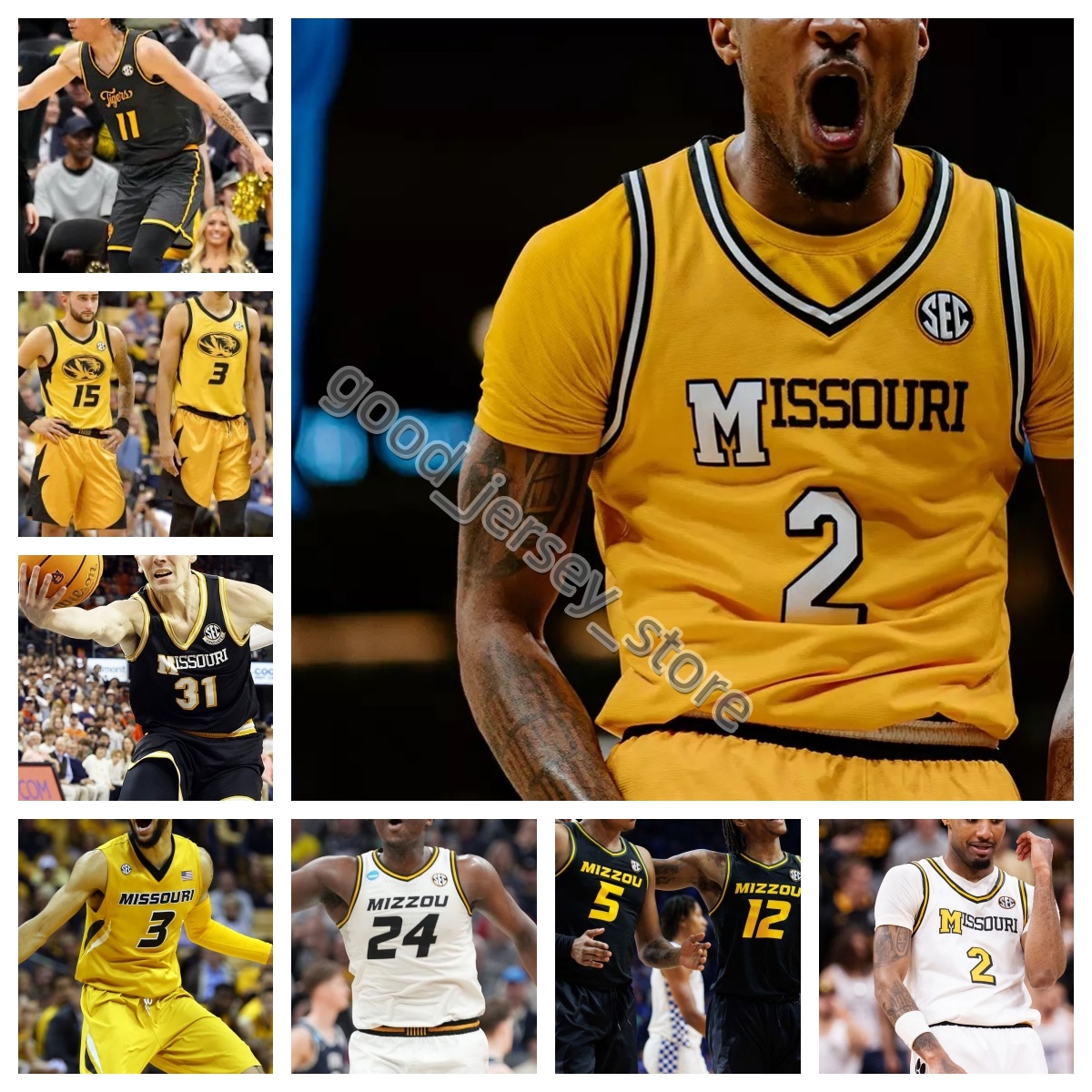 2025 NCAA Missouris Tigers Basketball College basketball jersey s-3xl Marcus Allen 4 Barrett 5 Tamar Bates 2 Annor Boateng 6 JV Brown 17 Trent Burns Jacob Crews