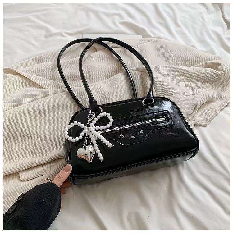 Women's Bow Pillow South Korea Xu Yunzhen's Needle Sickness Sister Same Style Bowg Underarm Bag 2025 New Casual Fashion Trendy Clothing