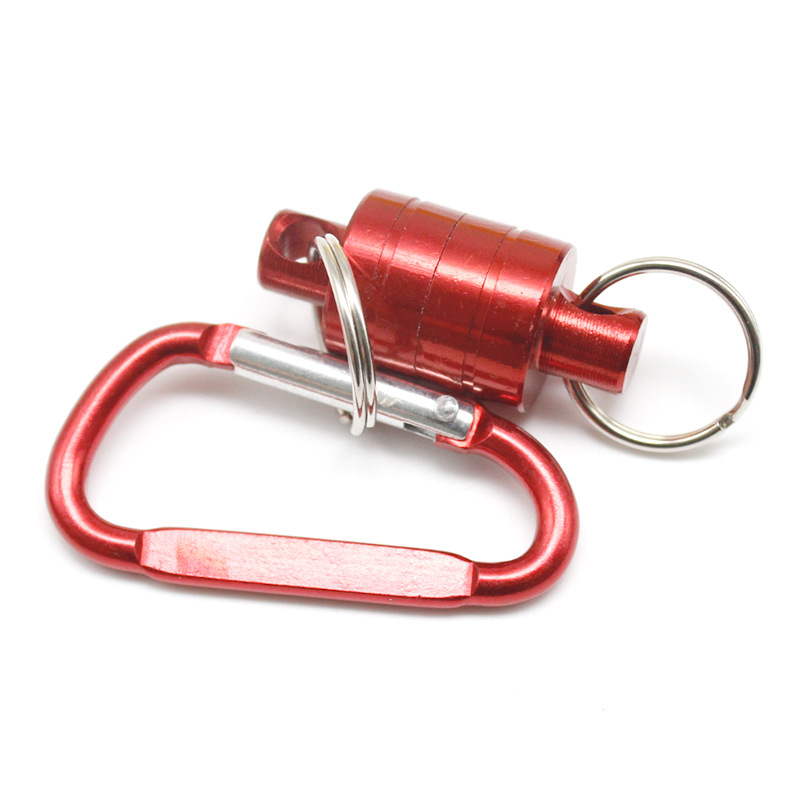 Strong Magnetic Carabiner Aluminum Alloy Carabiner Keychain Camping Climbing Snap Clip Lock Buckle Hook Fishing Tool