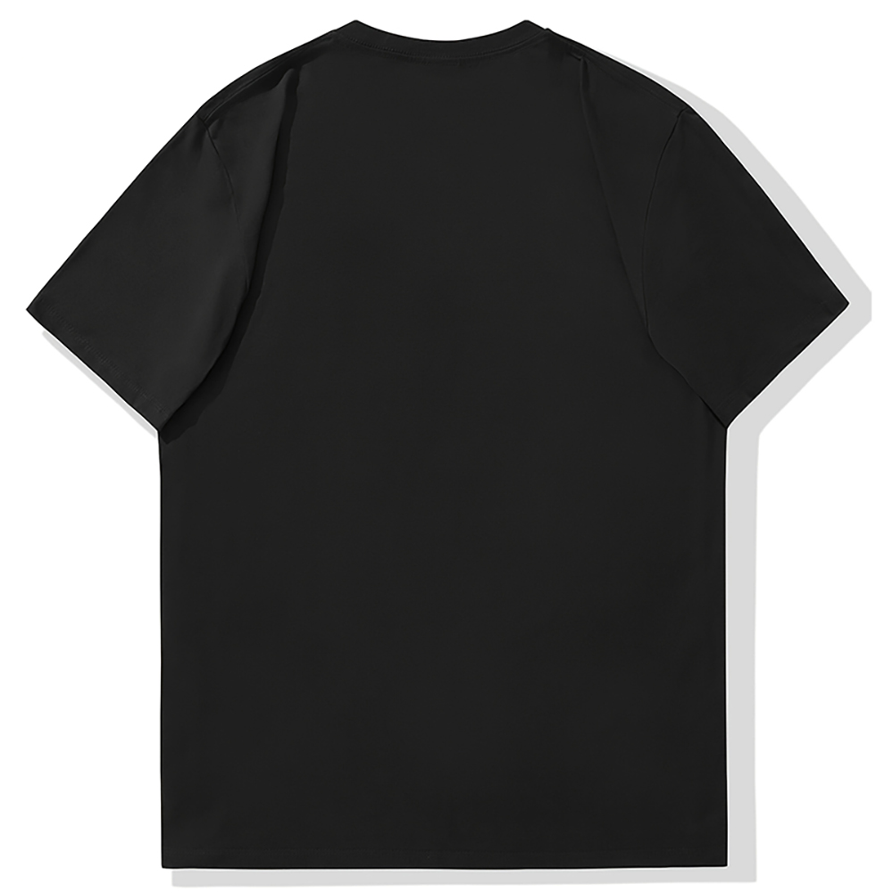 Men's Oversized T-Shirt 100% Cotton Letter Print Round Neck Short Sleeve Breathable Streetwear Casual Tee High Quality Summer Top