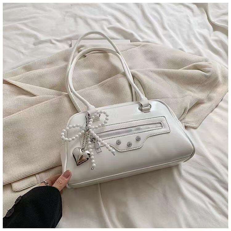 Women's Bow Pillow South Korea Xu Yunzhen's Needle Sickness Sister Same Style Bowg Underarm Bag 2025 New Casual Fashion Trendy Clothing