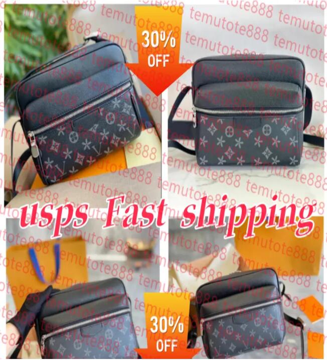 Luxurys Designer bags men Leather Black Flowers Messenger Purse Crossbody Bags Shopping Bag Plain Shoulder bag Handbags Women Wallets purse tote bag M46255 N42710