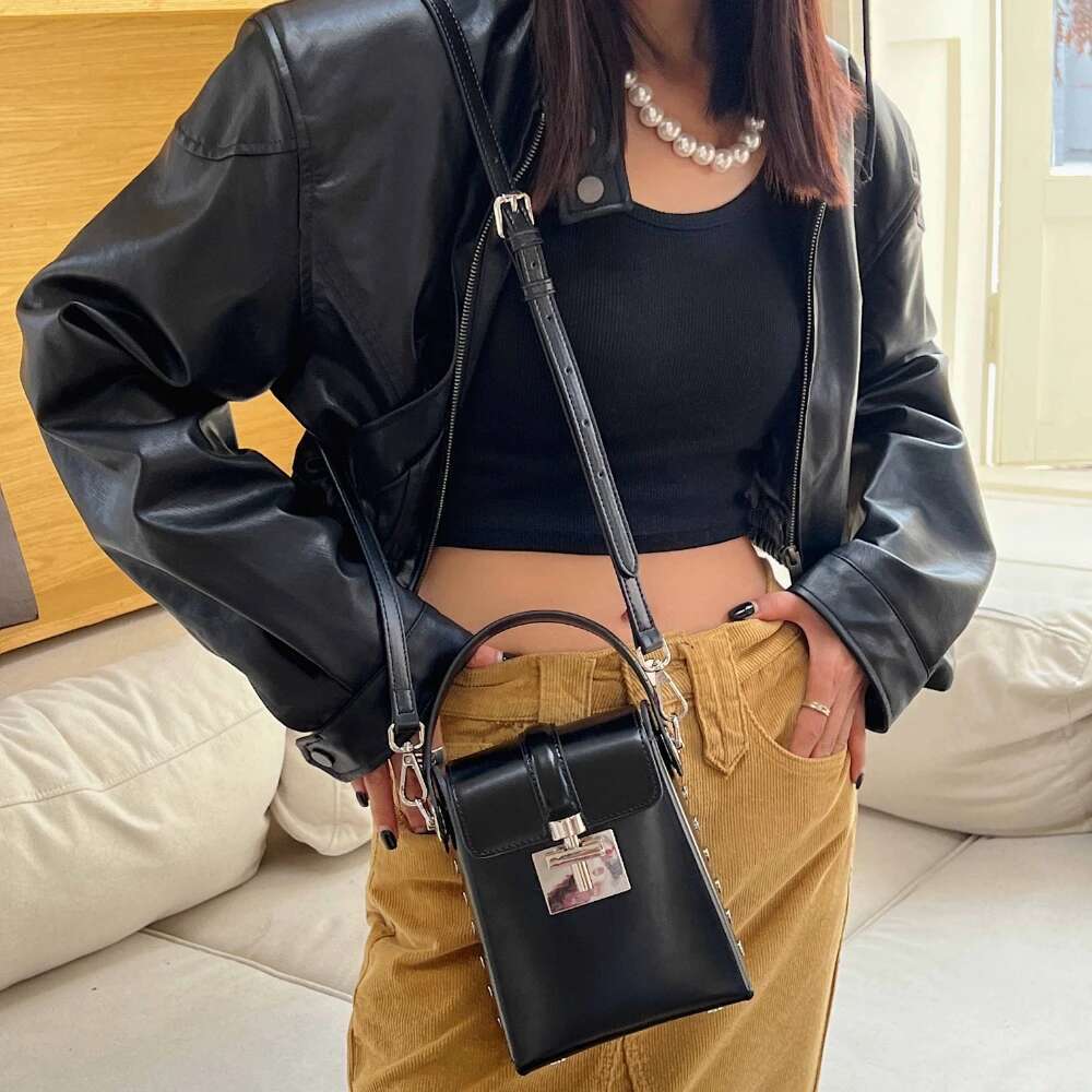 Women's Bags Designer Woman Genuine Leather Shoulder Phone Purses Minit Tote Crossbody Messenger Saddle Bags