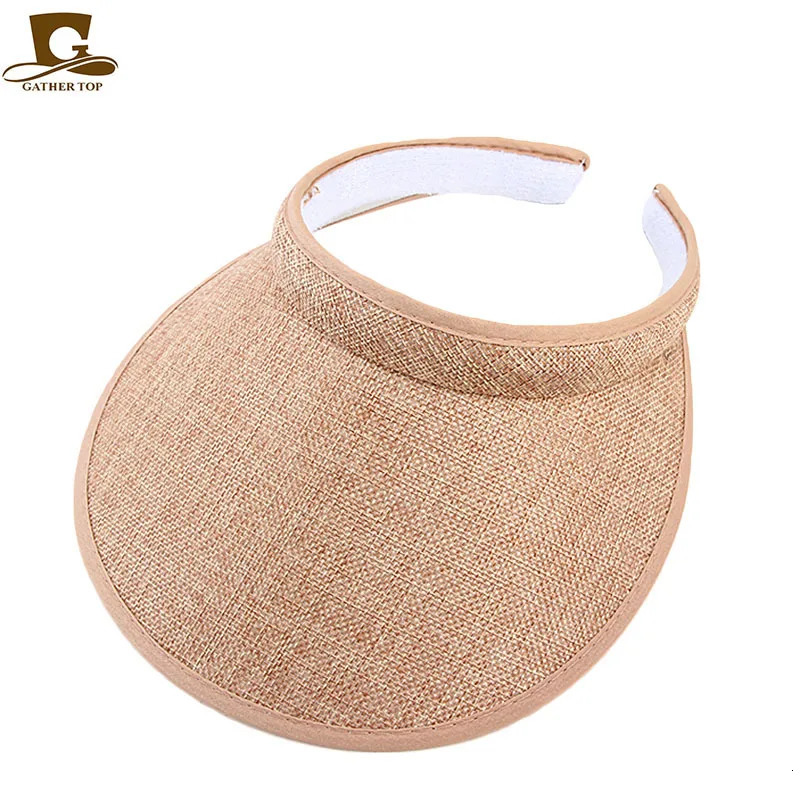 Sun Visors For Women Faux Linen Fashion Hats For Women Sports Visor Women hats 250313