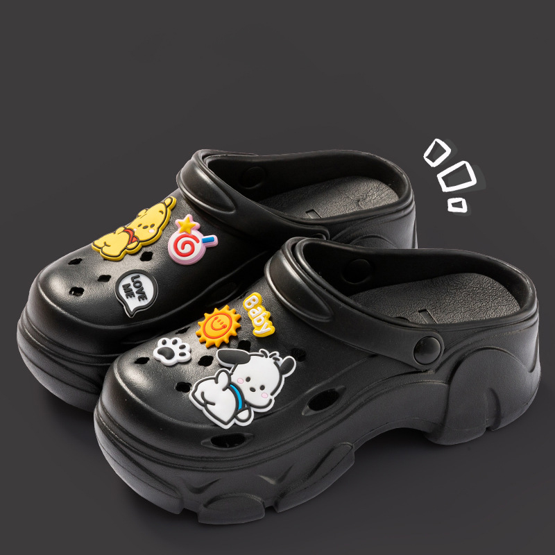 2025 new hot free shipping deisgner slippers for womens Thick soled slippers black white khaki Summer Cute Anti slip Thick soled Tall Shoes