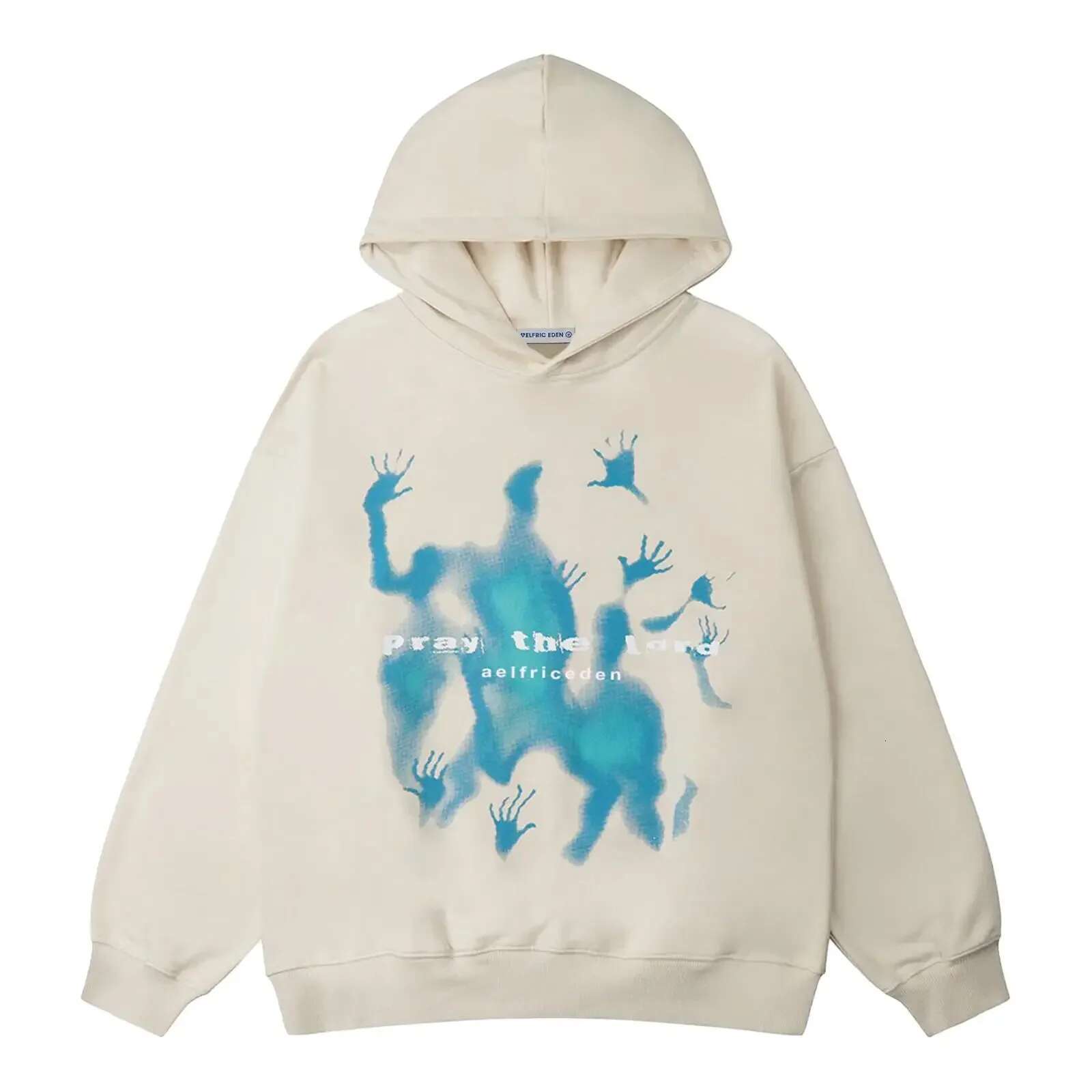 Designer Hoodie Aelfric Eden Pattern Hoodie Retro Printed Fashionable Hoodie Sweatshirt Casual Oversized Long Sleeved Street Wear Hoodie Pullover