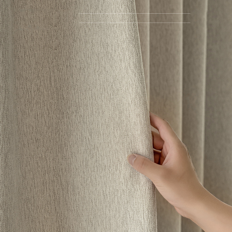 B438 Old Money Mixed Color Chenille Curtain Rio Series New Antique Style Cream Style Italian Minimalist