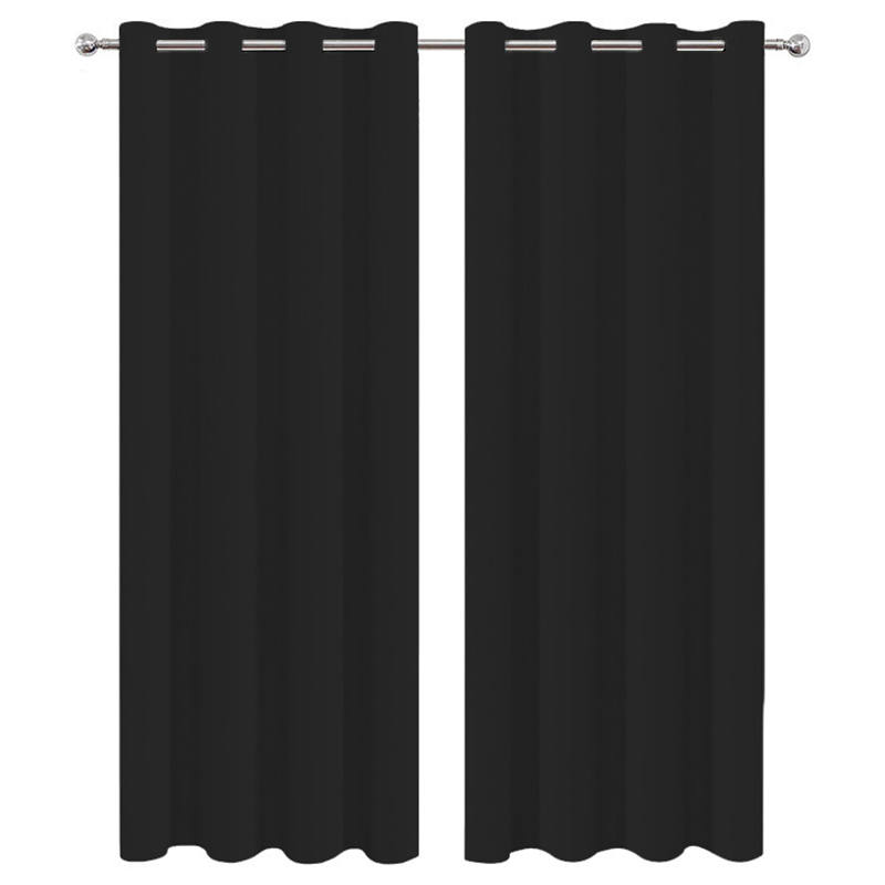 T0374 1pc 100% Blackout Curtain with Rod Pocket, Curtains for Living Room, Bedroom, Kitchen, Window Curtain, Drapes in Living Room