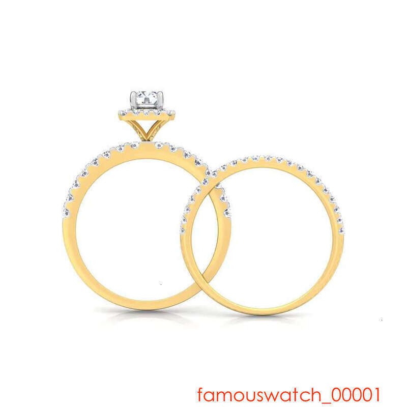 2 Ct Simple Circular Cut Engagement Women's Card Set, Silica Ring