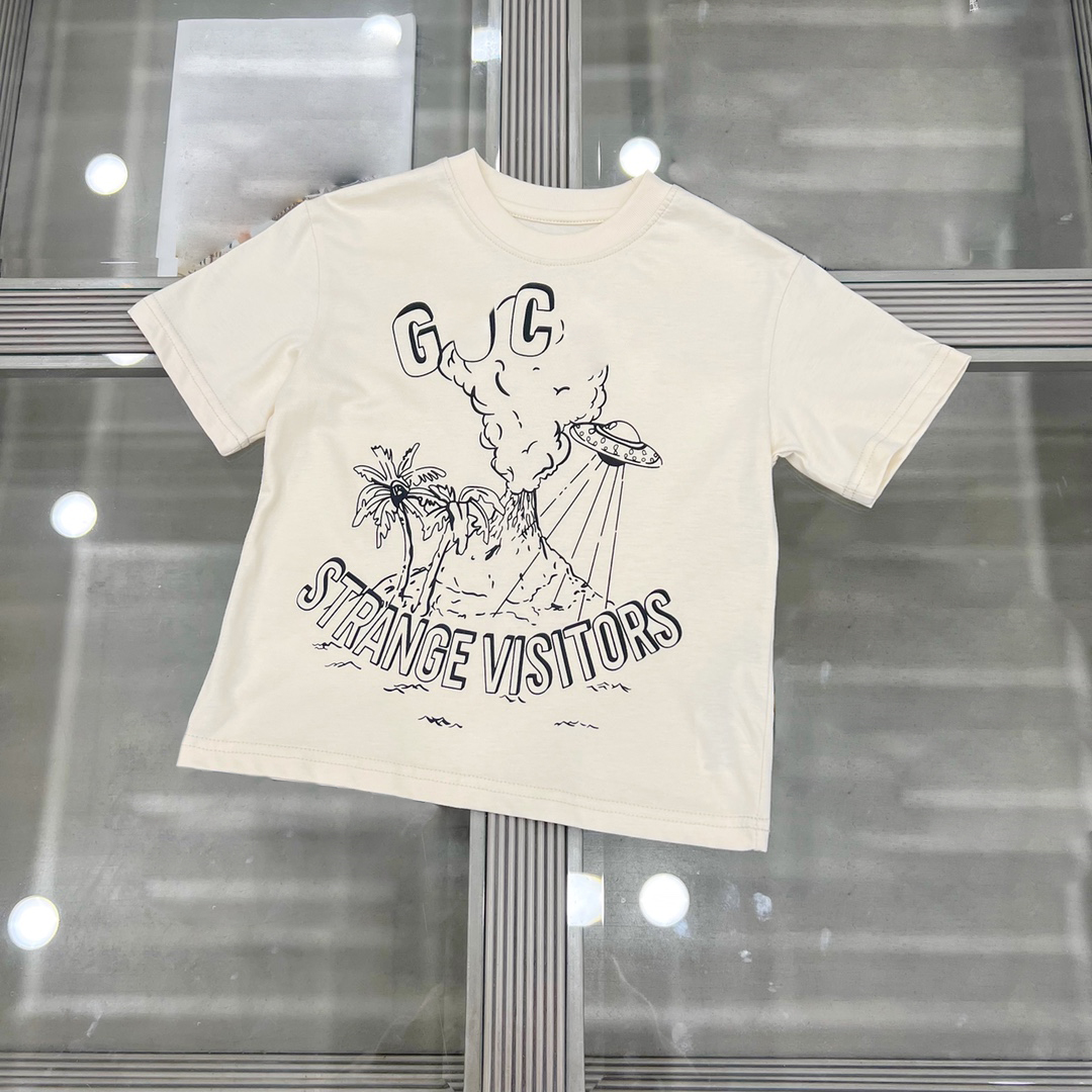 Designer Kids Clothes Letter Print Tee Kids Cute Shirt Children's 25ss Short Sleeves Tshirt Kids Girls Boys Tshirts Classic Brand Baby T-shirts CRD2503171F8