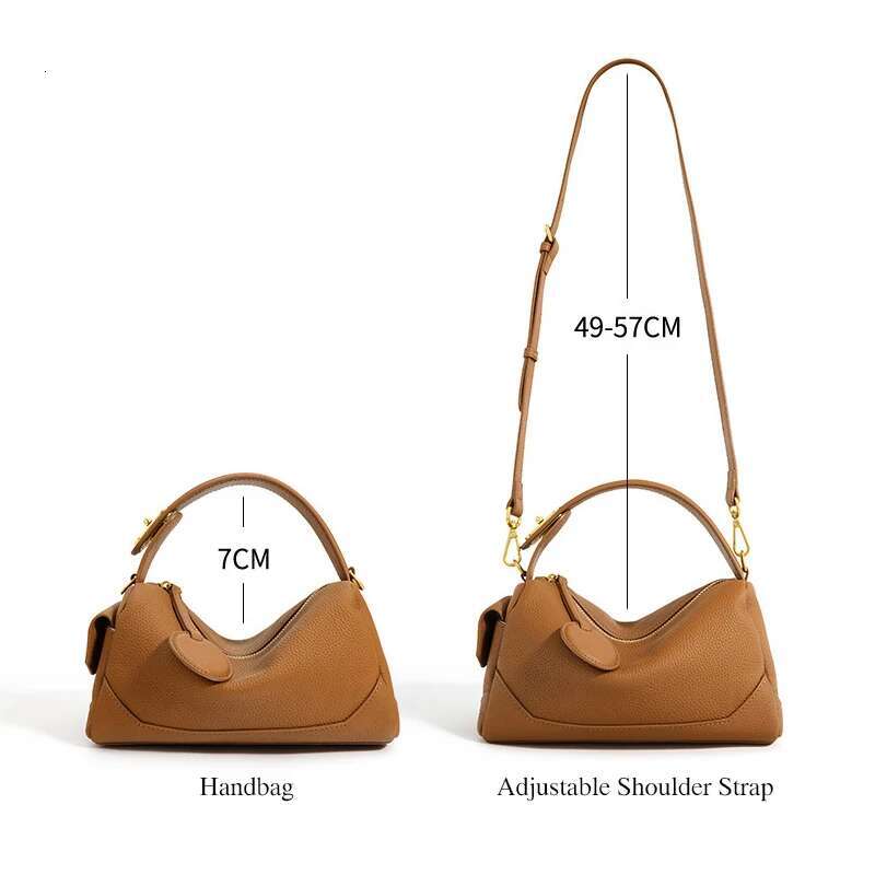 Genuine Leather Female Messenger Pillow High Quality Women Daily Use Handbags Multifunctional Lady Simple Shoulder Bag New