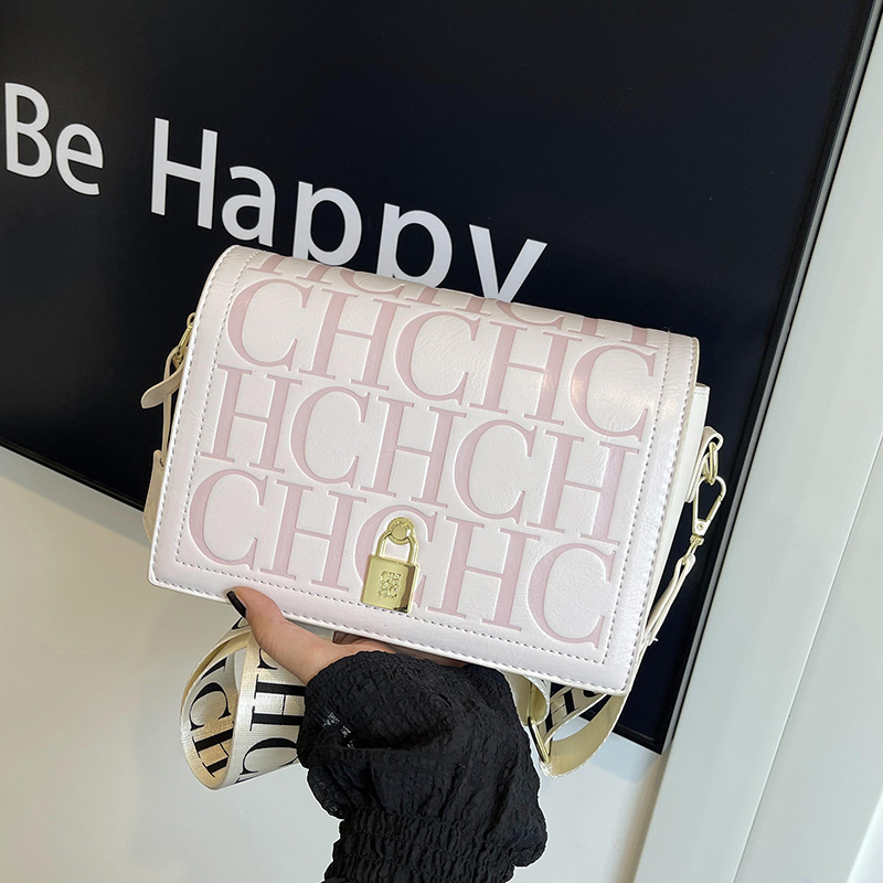 New Trendy Women's Stylish And High-End, Wide Strap Square Bag, Single Shoulder Diagonal Cross Bag