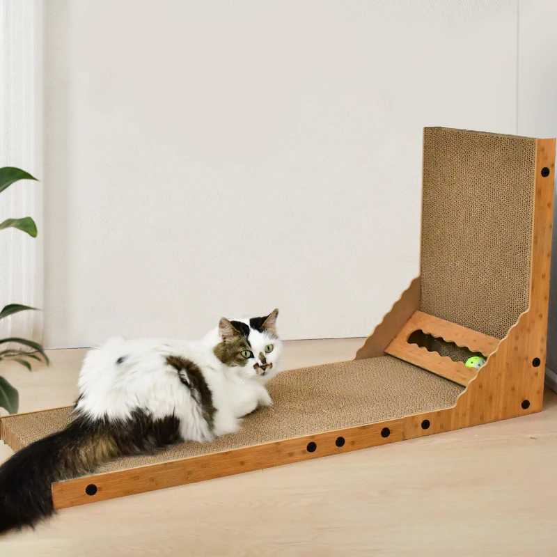 Vertical Cat Scratching Post with High-Quality Corrugated Cardboard for Durable Use