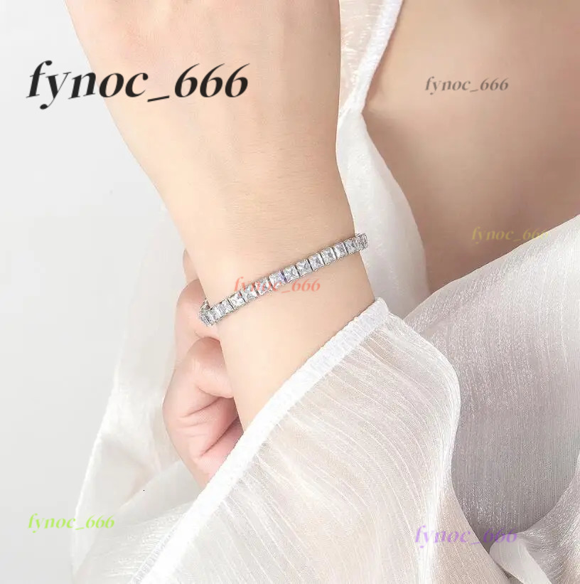Real D Color Moissanite Tennis Bracelet For Women 2mm 3mm 4mm 5mm GRA Certified S925 Silver Lab Diamond Man Bracelet Plated 18K