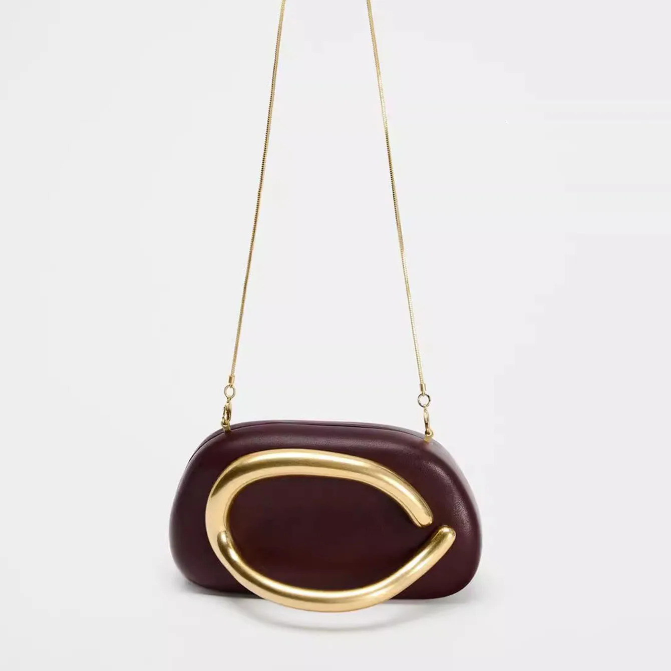 European American vintage box bag niche womens chain one-shoulder crossbody bag small fashion party dinner bag 250311