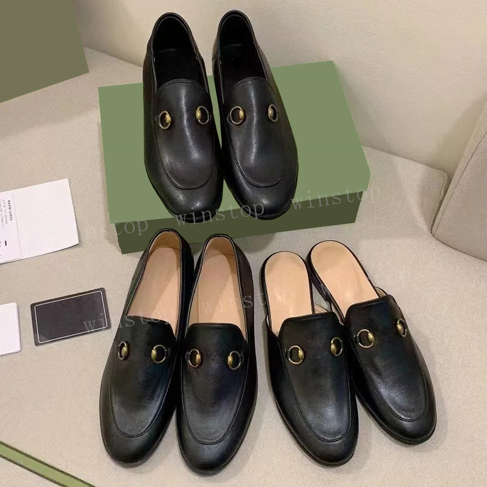 Designer shoes Man Women Loafers Casual shoes Designer slippers Flat metal chain casual shoes Lace velvet leather dress shoes