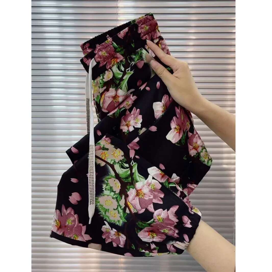 2025 New Spring/Summer New Quick drying Ice Silk Designer Women's Thin Harem Loose Elastic Waist Beam Leg Sports Pants Fashion Wild Pants5