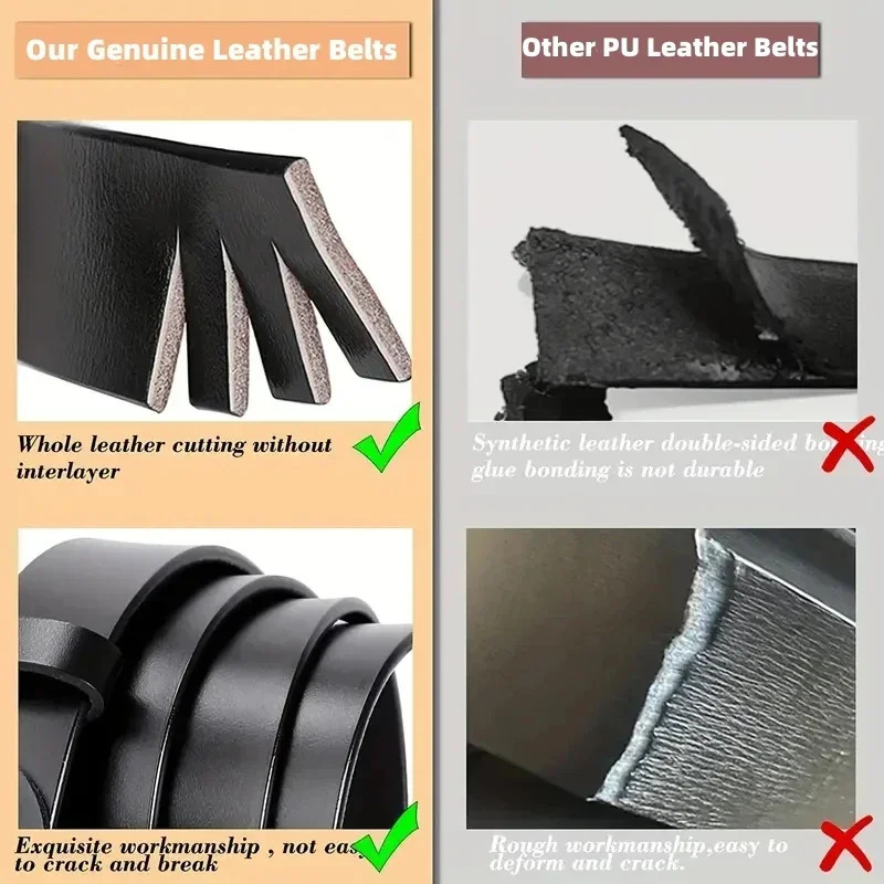 Womens Double Genuine Leather Belt Fashionable Cowhide Suede Belts with Square Alloy Buckle for Dresses Jeans Casual Wear 250312