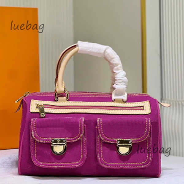 10AAA HOT Selling Designer Luxury Bag M44472 Vintage Denim Tote Pink Cowboy Shoulder Bag Handbags Purse Zipper Old Flower Women Small Bags