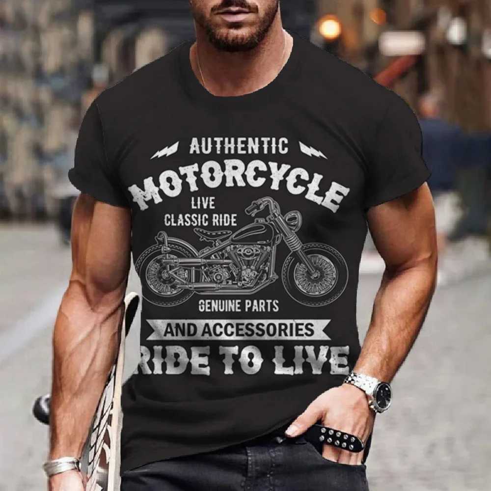 2023 mens T-shirt 3D retro printed short sleeved top retro oil mens motorcycle T-shirt casual oversized T-shirt W250317