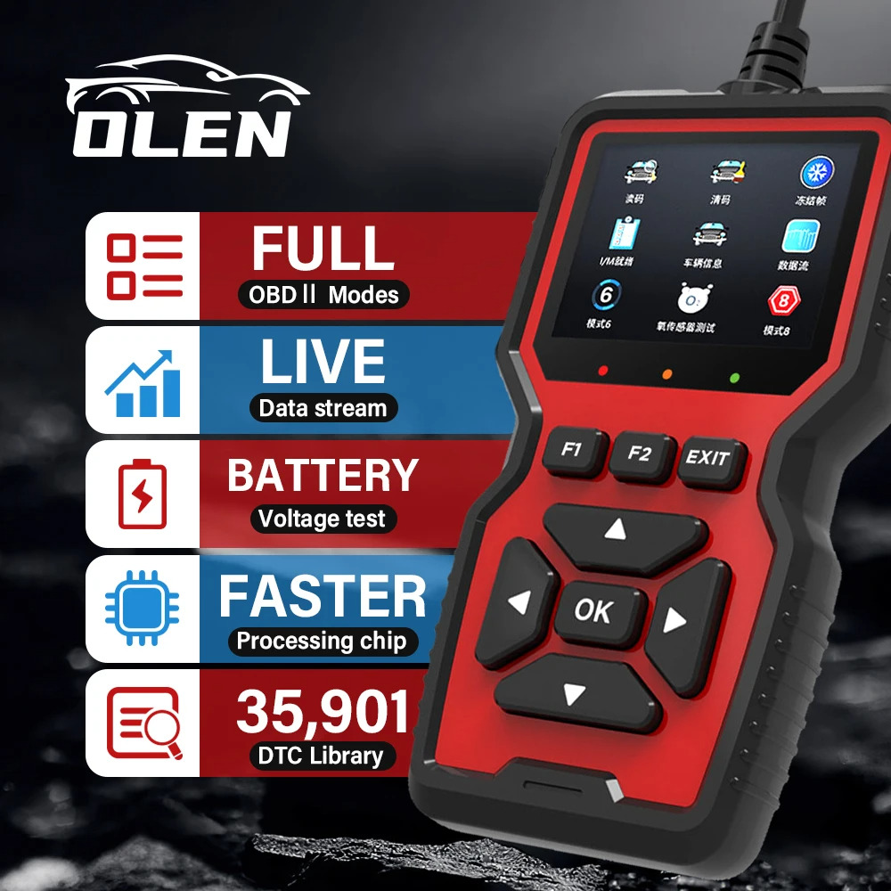 OBD2 Scanner Live Data V519 Professional Mechanic Diagnostic Code Reader Tool Clear Fault Code Reader Automotive Scanner