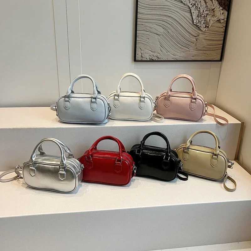 LEFTSIDE small PU leather white cross shaped bag suitable for Wen 2025 Y2K womens shoe bag female designer handbag and wallet Y250321