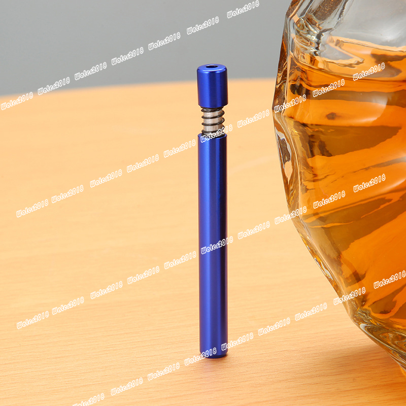 Metal Pipe Press Spring Straight Pipe Household Smoking Accessories 8*79MM