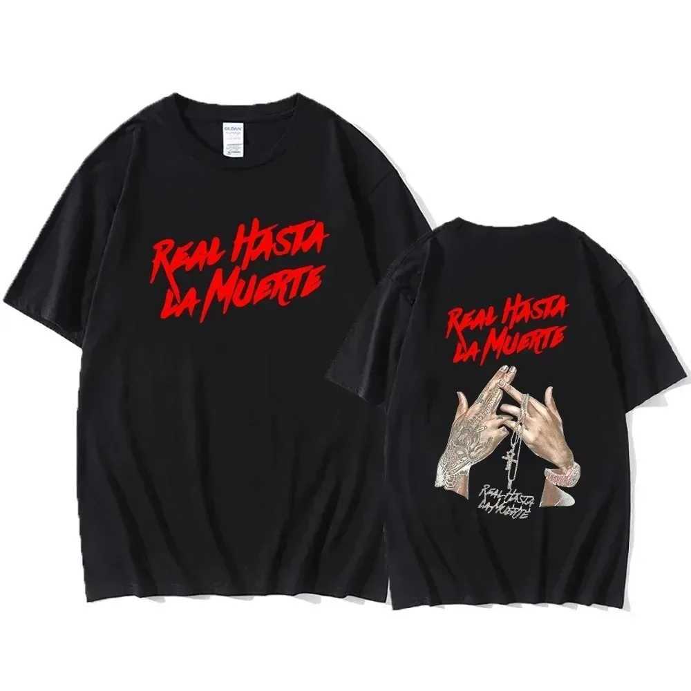 Mens Cool Womens Rap Singer Anuel AA T-shirt Extra Large Cotton Hip Hop Short Sleeve Graphic T-shirt Street Clothing T-shirt Trendy Clothing TopT25031