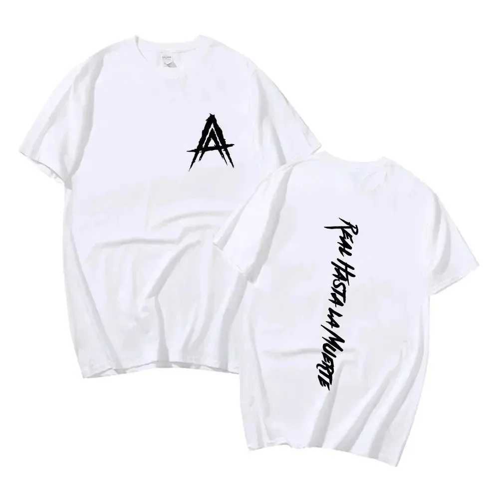 Mens Cool Womens Rap Singer Anuel AA T-shirt Extra Large Cotton Hip Hop Short Sleeve Graphic T-shirt Street Clothing T-shirt Trendy Clothing TopT25031